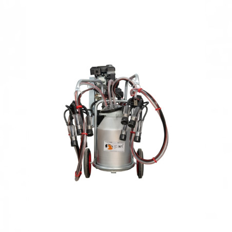 EMT Aparat muls vaci,motor termic,electric Melasty,2p,1bidon, al, 25L