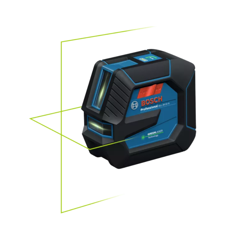 BOSCH GLL 20-22 G Nivela laser cu linii verzi, nivel de lucru 20 m