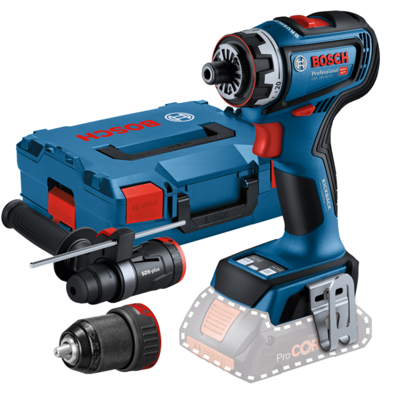 BOSCH Bormasina compatibila cu Li-Ion 18V, mandrina 13 mm, L-BOXX 136