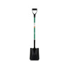 FLO Lopata gradinarit, latime 225 mm,tais drept, coada fibra de sticla