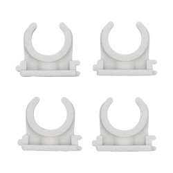 VOREL Set 4 cleme suport teava PVC, PE, PE-X, PP, PB, 15-16 mm