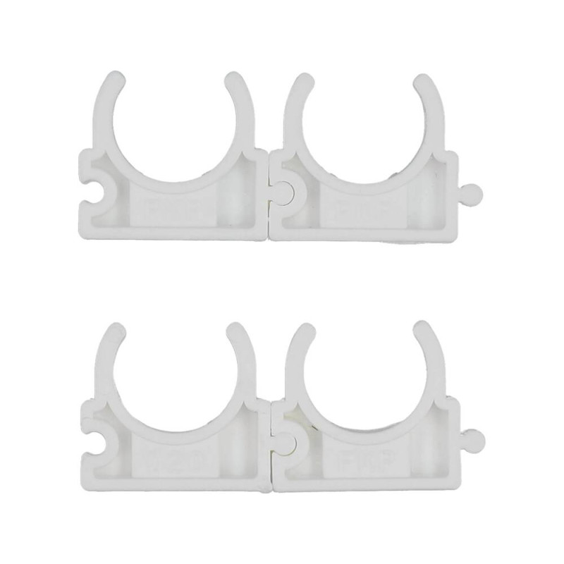 VOREL Set 4 cleme suport teava PVC, PE, PE-X, PP, PB, 20 mm
