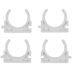 VOREL Set 4 cleme suport teava PVC, PE, PE-X, PP, PB, 28 mm