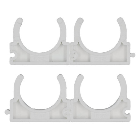 VOREL Set 4 cleme suport teava PVC, PE, PE-X, PP, PB, 32 mm