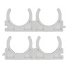 VOREL Set 4 cleme suport teava PVC, PE, PE-X, PP, PB, 32 mm