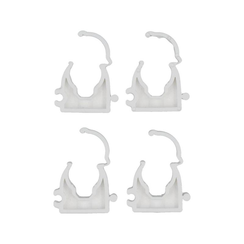 VOREL Set 4 cleme blocabile suport teava PVC, PE, PE-X, PP, PB,15-16mm