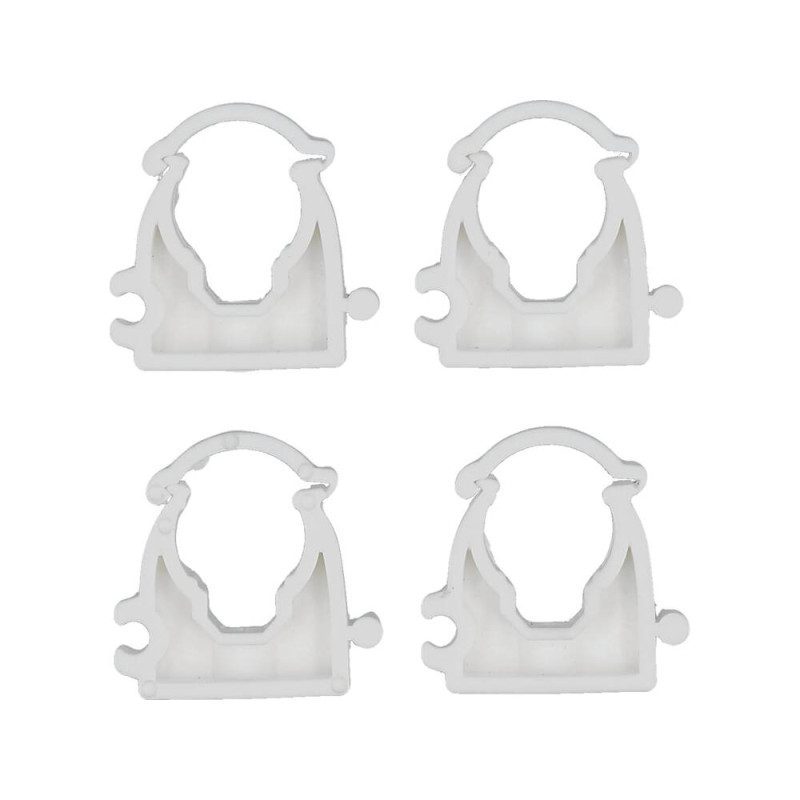 VOREL Set 4 cleme blocabile suport teava PVC, PE, PE-X, PP, PB,15-16mm