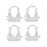 VOREL Set 4 cleme blocabile suport teava PVC, PE, PE-X, PP, PB,15-16mm