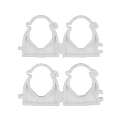 VOREL Set 4 cleme blocabile suport teava PVC, PE, PE-X, PP, PB, 20 mm