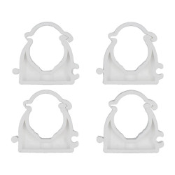 VOREL Set 4 cleme blocabile suport teava PVC, PE, PE-X, PP, PB, 20 mm