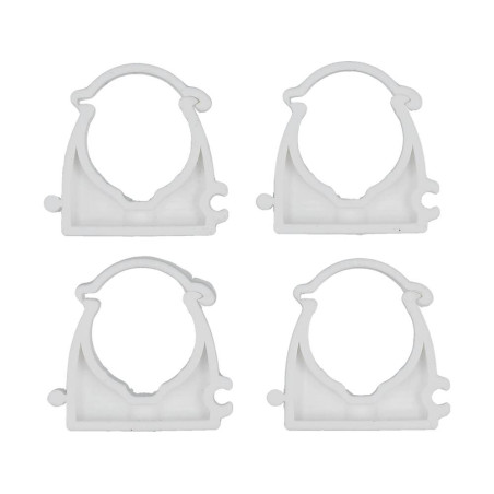 VOREL Set 4 cleme blocabile suport teava PVC, PE, PE-X, PP, PB, 25 mm