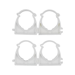VOREL Set 4 cleme blocabile suport teava PVC, PE, PE-X, PP, PB, 28 mm