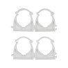 VOREL Set 4 cleme blocabile suport teava PVC, PE, PE-X, PP, PB, 28 mm
