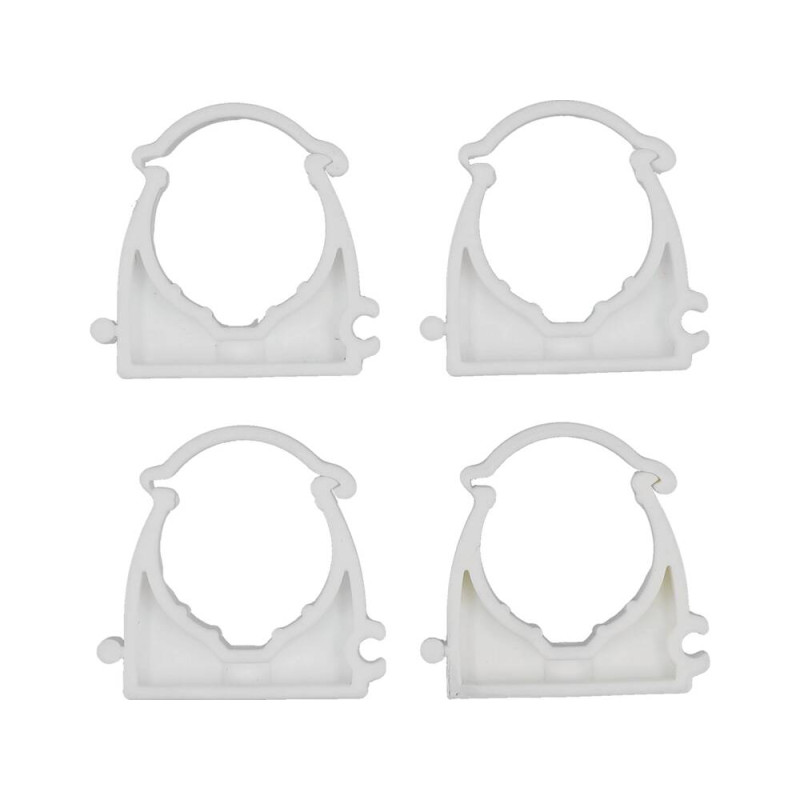VOREL Set 4 cleme blocabile suport teava PVC, PE, PE-X, PP, PB, 28 mm