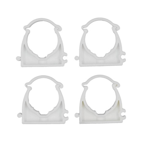 VOREL Set 4 cleme blocabile suport teava PVC, PE, PE-X, PP, PB, 28 mm