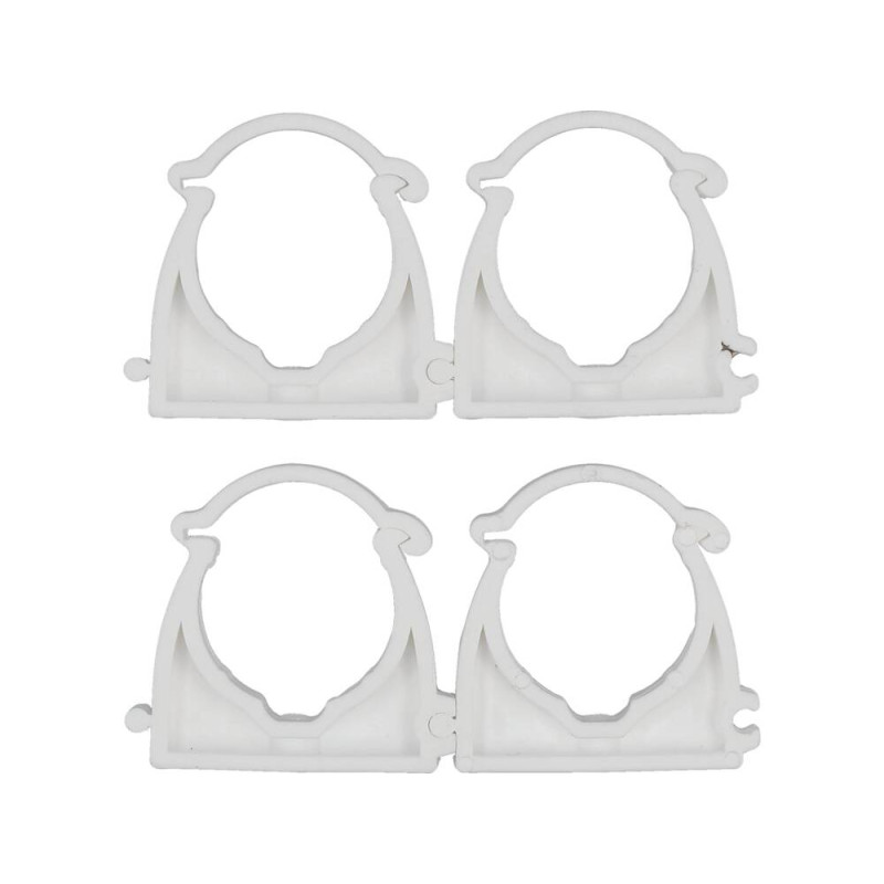 VOREL Set 4 cleme blocabile suport teava PVC, PE, PE-X, PP, PB, 32 mm