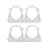 VOREL Set 4 cleme blocabile suport teava PVC, PE, PE-X, PP, PB, 32 mm