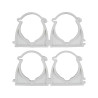 VOREL Set 4 cleme blocabile suport teava PVC, PE, PE-X, PP, PB, 40 mm