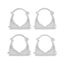 VOREL Set 4 cleme blocabile suport teava PVC, PE, PE-X, PP, PB, 40 mm
