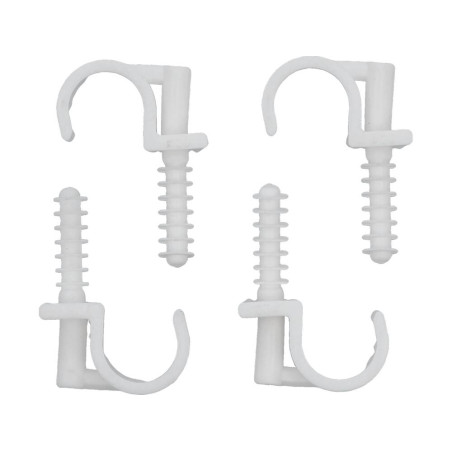 VOREL Set 4 cleme simple,montare rapida,tevi PVC, PE,PE-X,PP,PB, 28 mm