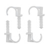 VOREL Set 4 cleme simple,montare rapida,tevi PVC, PE,PE-X,PP,PB, 28 mm