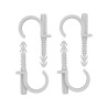YATO Set 4 cleme simple,montare rapida tevi PVC, PE, PE-X, PP, PB,32mm