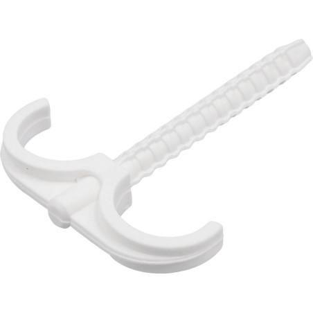 VOREL Set 4 carlige duble,montare rapida,tevi PVC,PE,PE-X,PP,PB,15-28mm