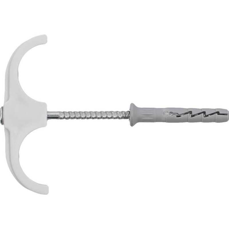 VOREL Set 4 carlige dublecu dibluri tevi PVC, PE,PE-X,PP,PB,15-28mm
