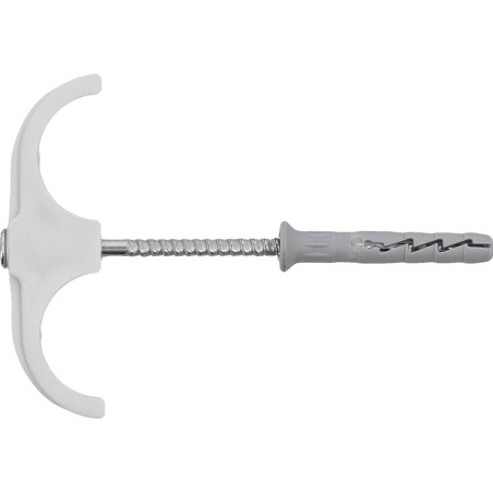 VOREL Set 4 carlige dublecu dibluri tevi PVC, PE,PE-X,PP,PB,15-28mm