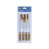 VOREL Set 7 surubelnite cu maner din plastic, profil drept si PH