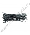 73898 VOREL Set 50 coliere negre, de plastic, dimensiune 500 x 8 mm