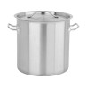 YATO GASTRO Oala cu capac, dimensiuni 45x45 cm, capacitate 71 l, inox