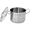YATO GASTRO Oala medie cu capac 24x16 cm, capacitate 7.2 l, inox