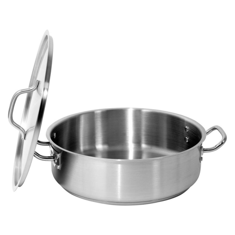 YATO GASTRO Cratita cu capac, dimensiuni 36x11 cm, capacitate 11.2 l, inox