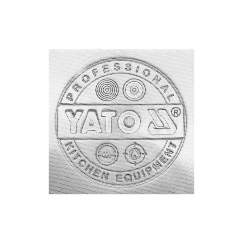 YATO GASTRO Cratita cu maner si capac, 24x1 cm, capacitate 5 l, inox