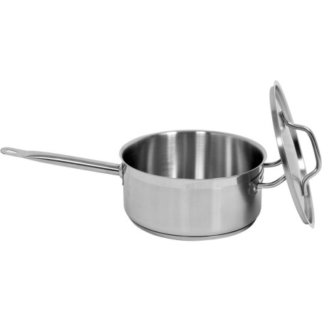 YATO GASTRO Cratita cu maner si capac, 24x1 cm, capacitate 5 l, inox