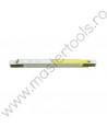 15006 VOREL Metru tamplarie lemn, lungime 2 m, alb galben PERFECT B-Z
