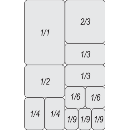 YATO GASTRO Container din policarbonat GN 1/1, 25.6 l, inaltime 200 mm