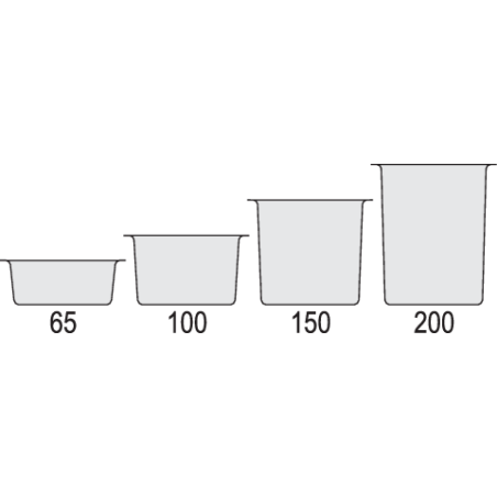 YATO GASTRO Container din policarbonat GN 1/1, 25.6 l, inaltime 200 mm
