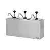 YATO GASTRO Dispenser triplu cu dozator pentru sosuri, capacitate 3 x 3 l