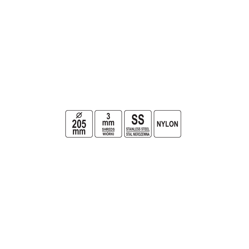 YATO GASTRO Lama de inlocuire 3x3 mm, legume chips, pentru YG-03100