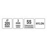 YATO GASTRO Lama de inlocuire 3x3 mm, legume chips, pentru YG-03100