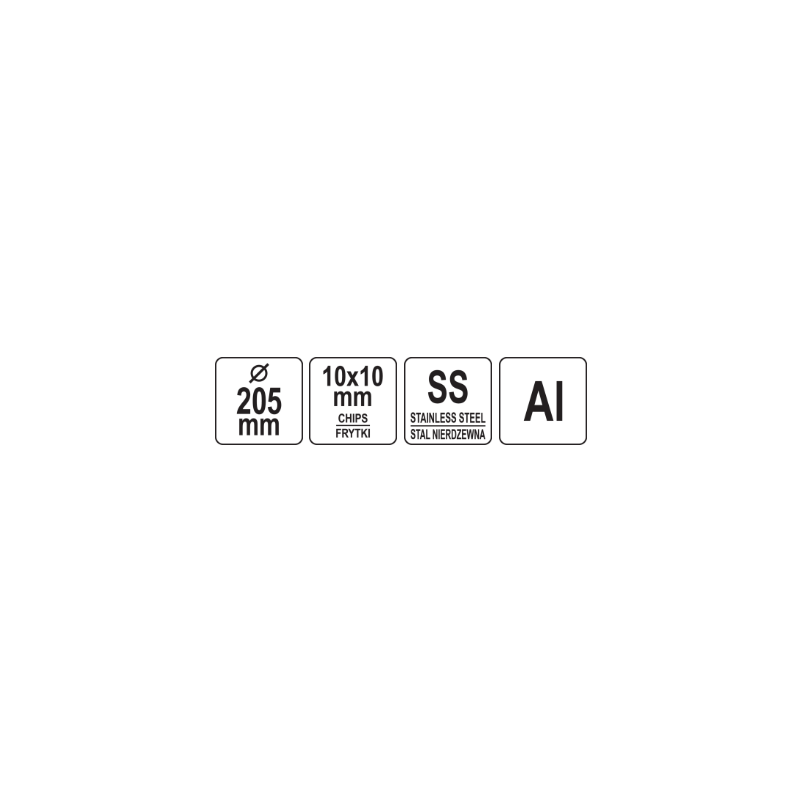 YATO GASTRO Lama de inlocuire 10x10mm cartofi pai pentru YG-03100