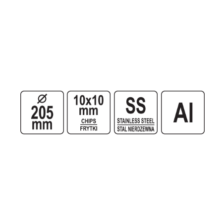 YATO GASTRO Lama de inlocuire 10x10mm cartofi pai pentru YG-03100