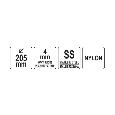 YATO GASTRO Lama de inlocuire 4 mm, legume felie, pentru YG-03100