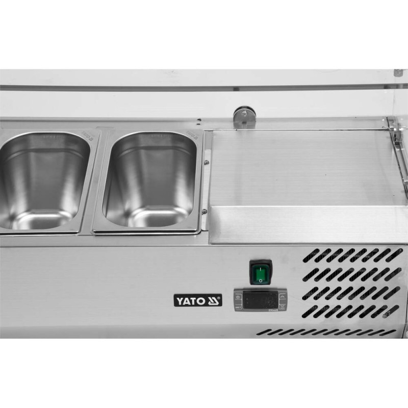 YATO GASTRO Vitrina frigorifica suspendata 6x1/4 GN