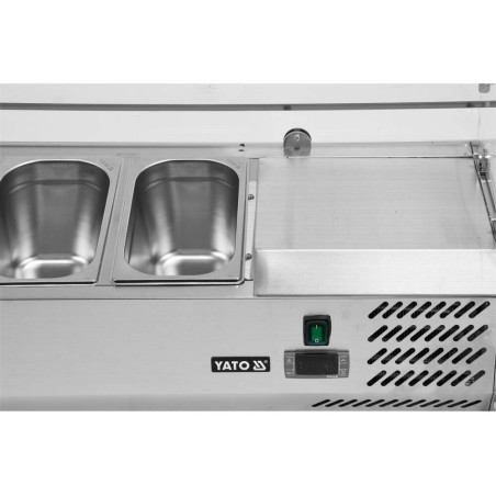 YATO GASTRO Vitrina frigorifica suspendata 6x1/4 GN