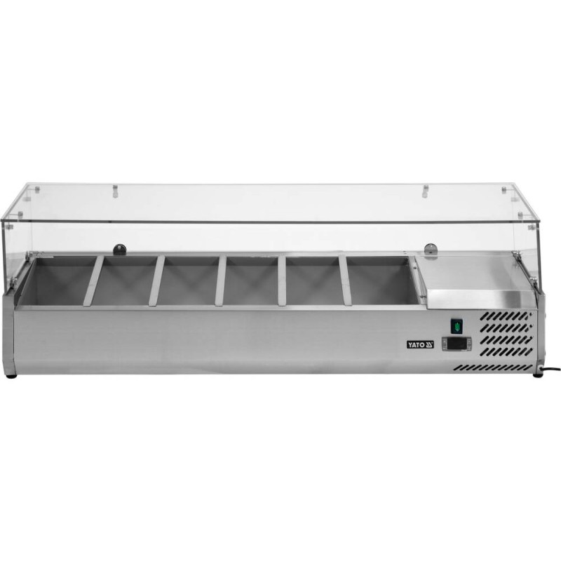 YATO GASTRO Vitrina frigorifica suspendata 6x1/4 GN