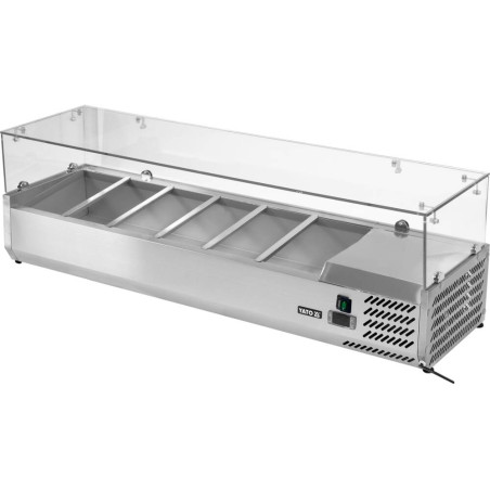 YATO GASTRO Vitrina frigorifica suspendata 6x1/4 GN