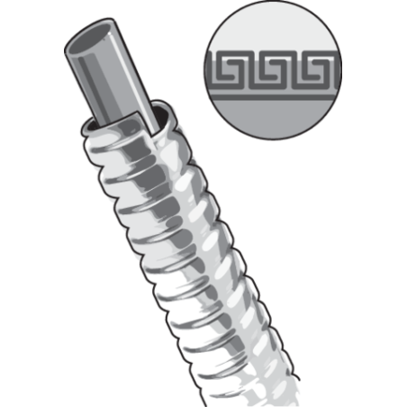 FALA Furtun de dus extensibil 1.5-2.0 m, G1/2", Inox, Crom